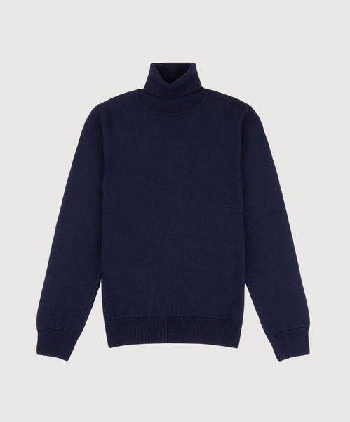 Double Ply Wool Rollneck Sweater