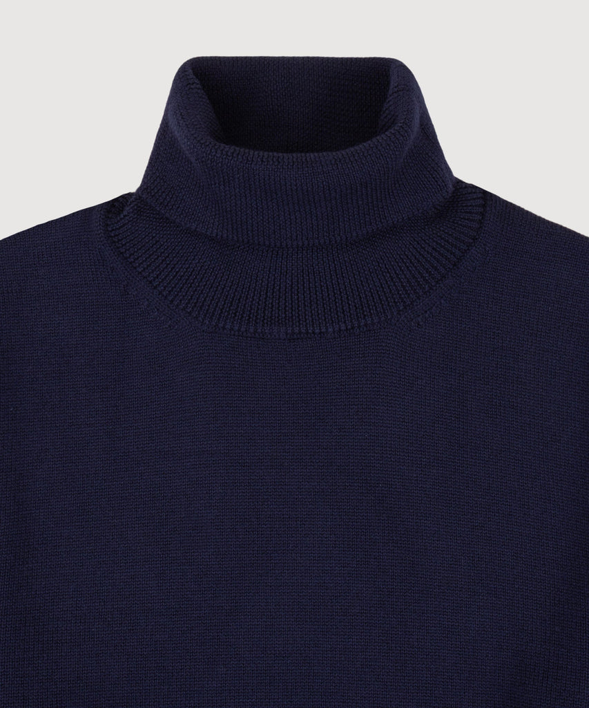 Double Ply Wool Rollneck Sweater
