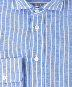 Casual Wide Striped Linen Shirt