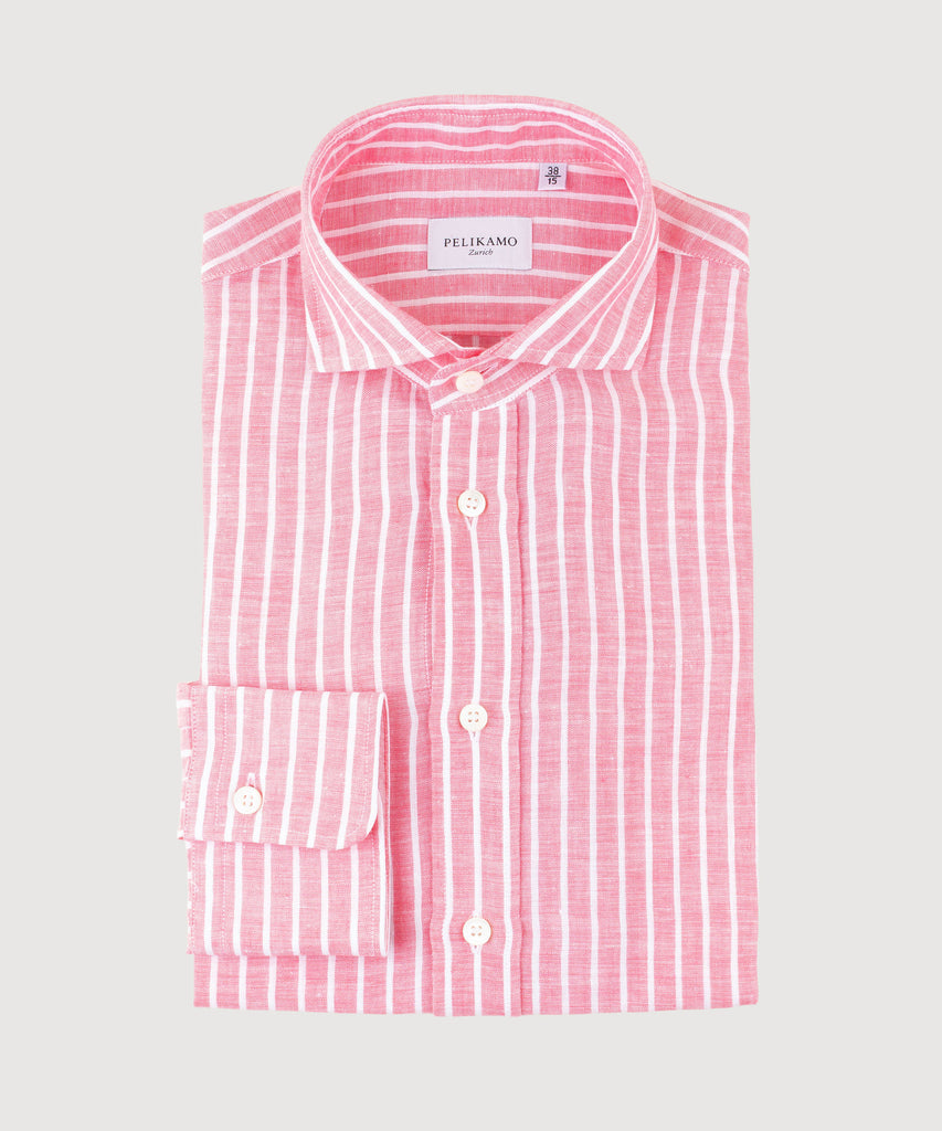 Casual Wide Striped Linen Shirt