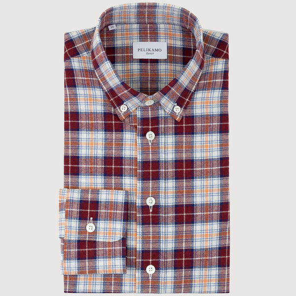 Button Down Flannel Check Shirt