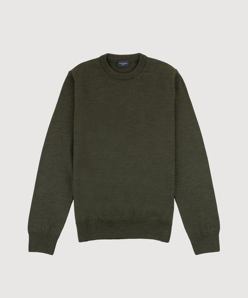 Double Ply Wool Roundneck Sweater
