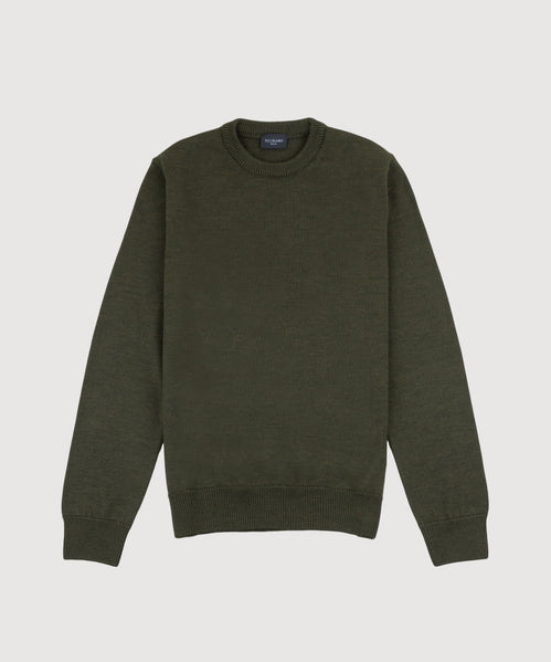 Double Ply Wool Roundneck Sweater