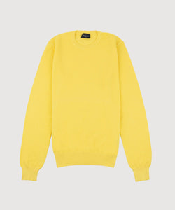 Cotton Pique Crewneck Sweater