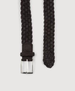 Woven Suede Leather Belt