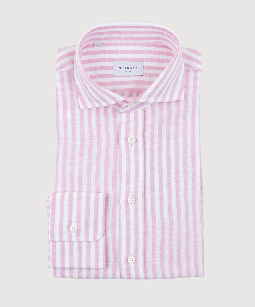 Bold Striped Linen Shirt