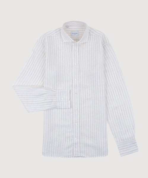 Casual Bold Striped Linen Shirt