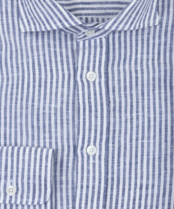 Casual Striped Linen Shirt