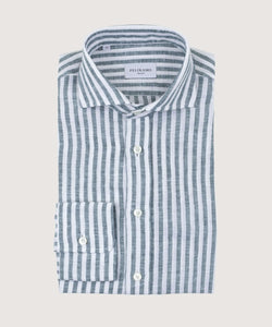 Casual Bold Striped Linen Shirt