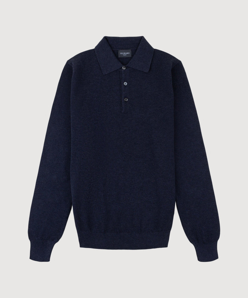 Polo Cotton Pique Sweater