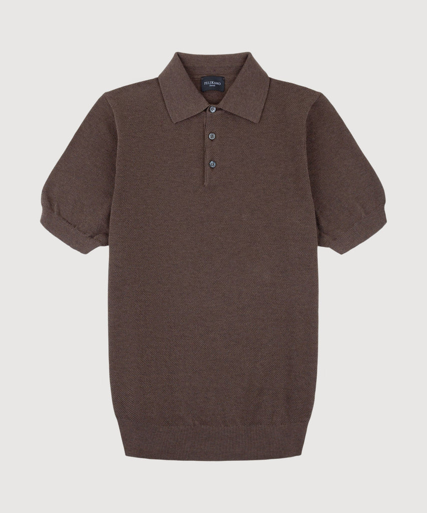 Short Sleeve Pique Polo Sweater