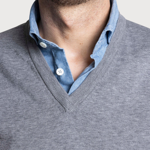 Cotton V-Neck Sweater