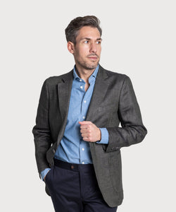 Herringbone Linen Jacket