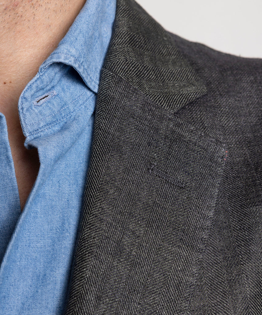 Herringbone Linen Jacket