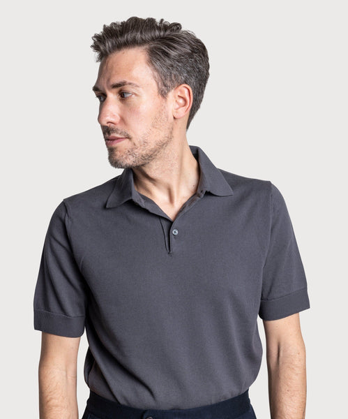 Short Sleeve Polo Sweater