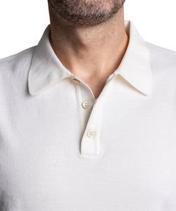 Straight Short Sleeve Polo Sweater