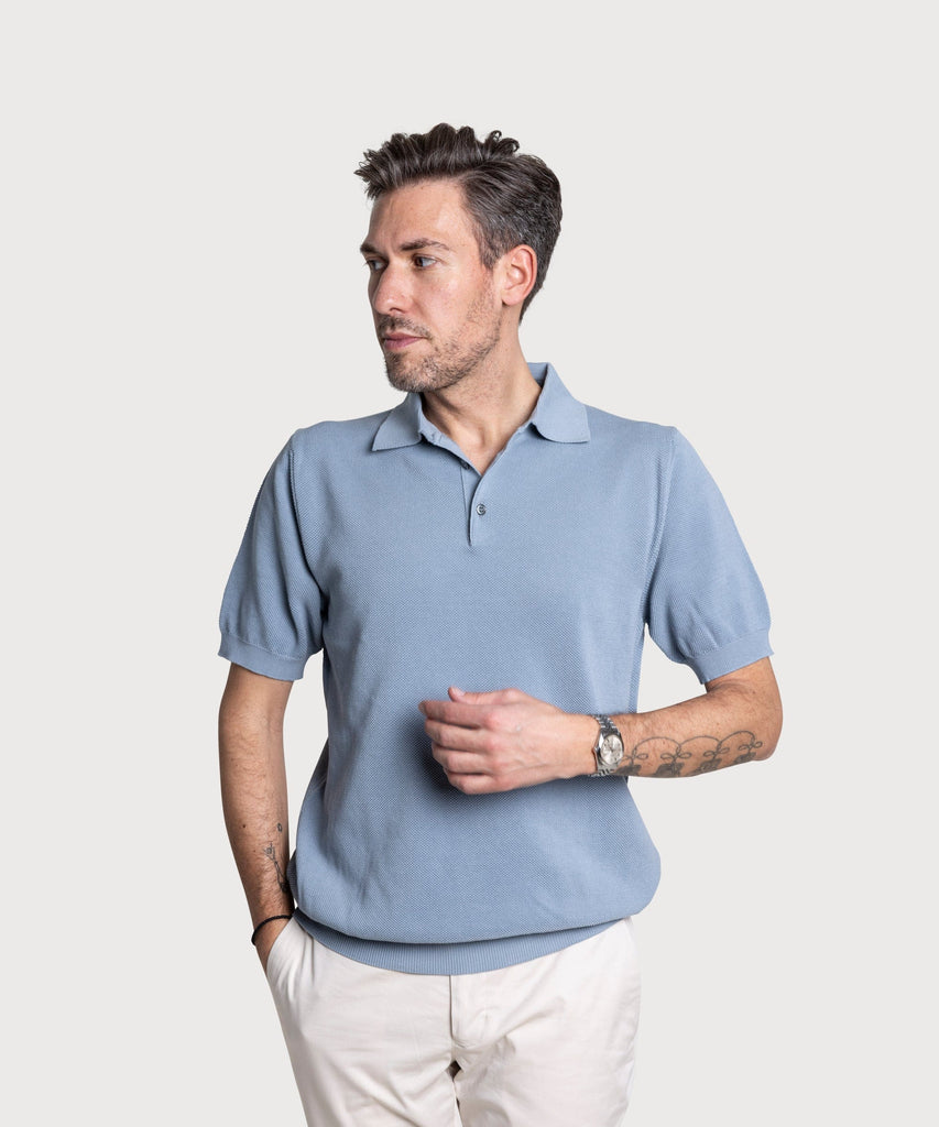 Short Sleeve Pique Polo Sweater