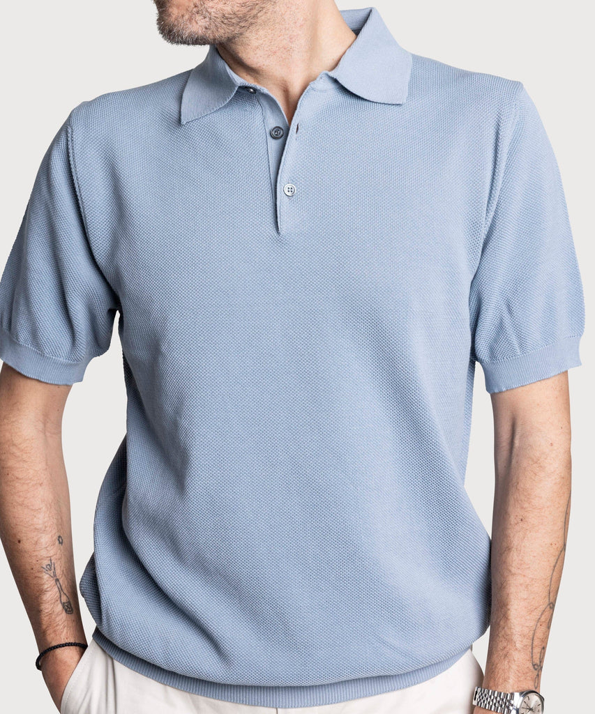 Short Sleeve Pique Polo Sweater