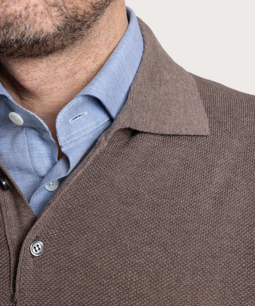 Polo Cotton Pique Sweater