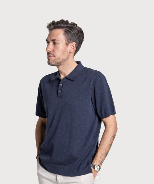 Straight Short Sleeve Polo Sweater