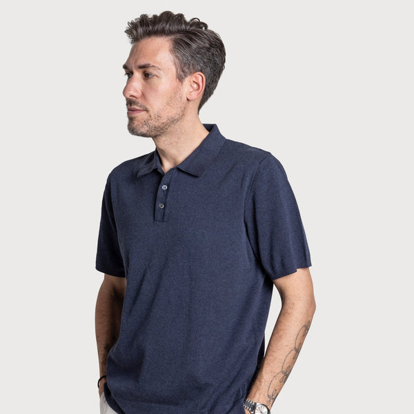 Straight Short Sleeve Polo Sweater