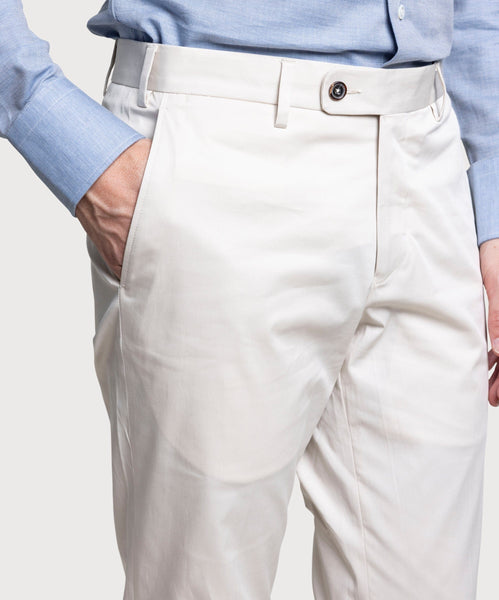 Relaxed Light Cotton Trousers