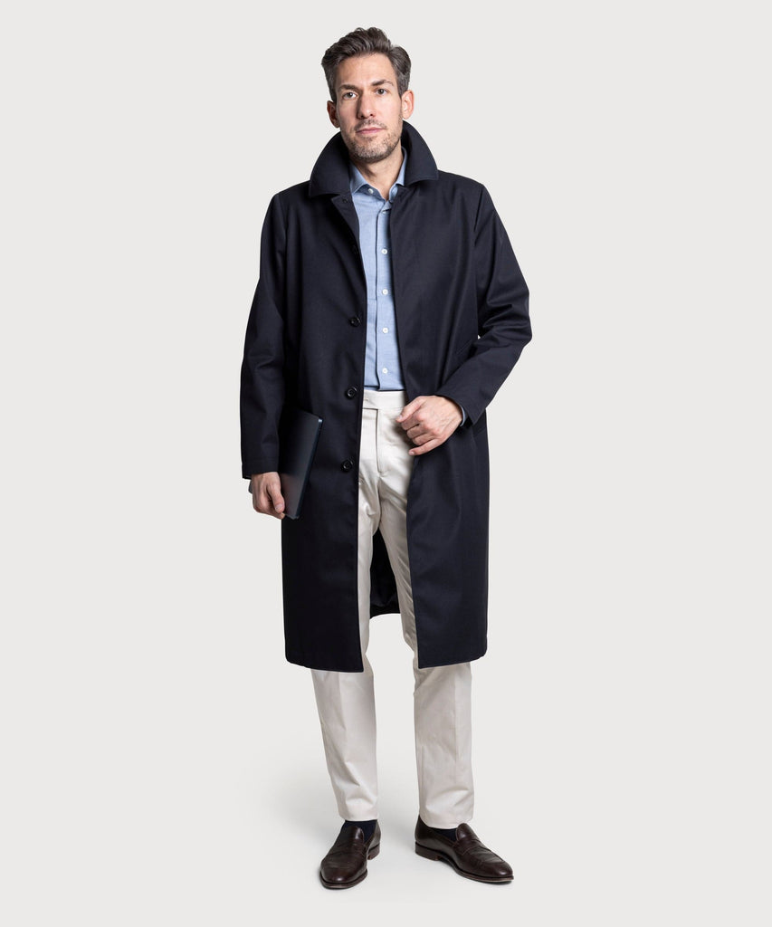 Long Twill Raincoat