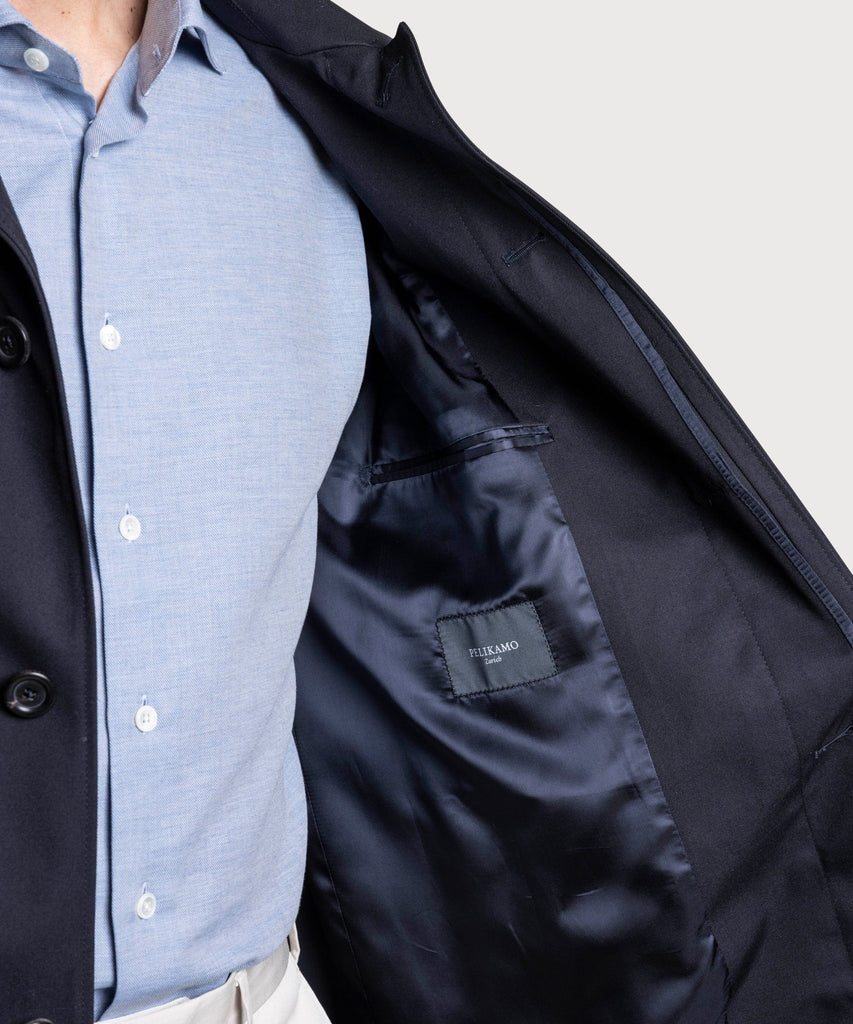 Long Twill Raincoat