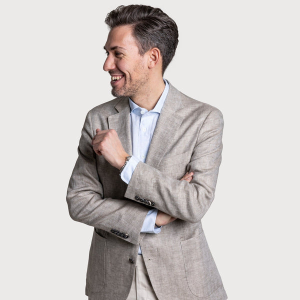 Herringbone Linen Jacket