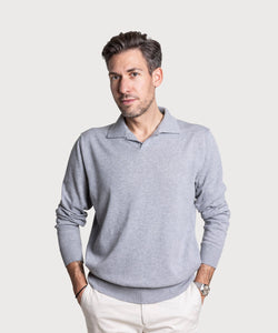 Cotton Casual Polo Sweater