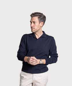 Cotton Casual Polo Sweater