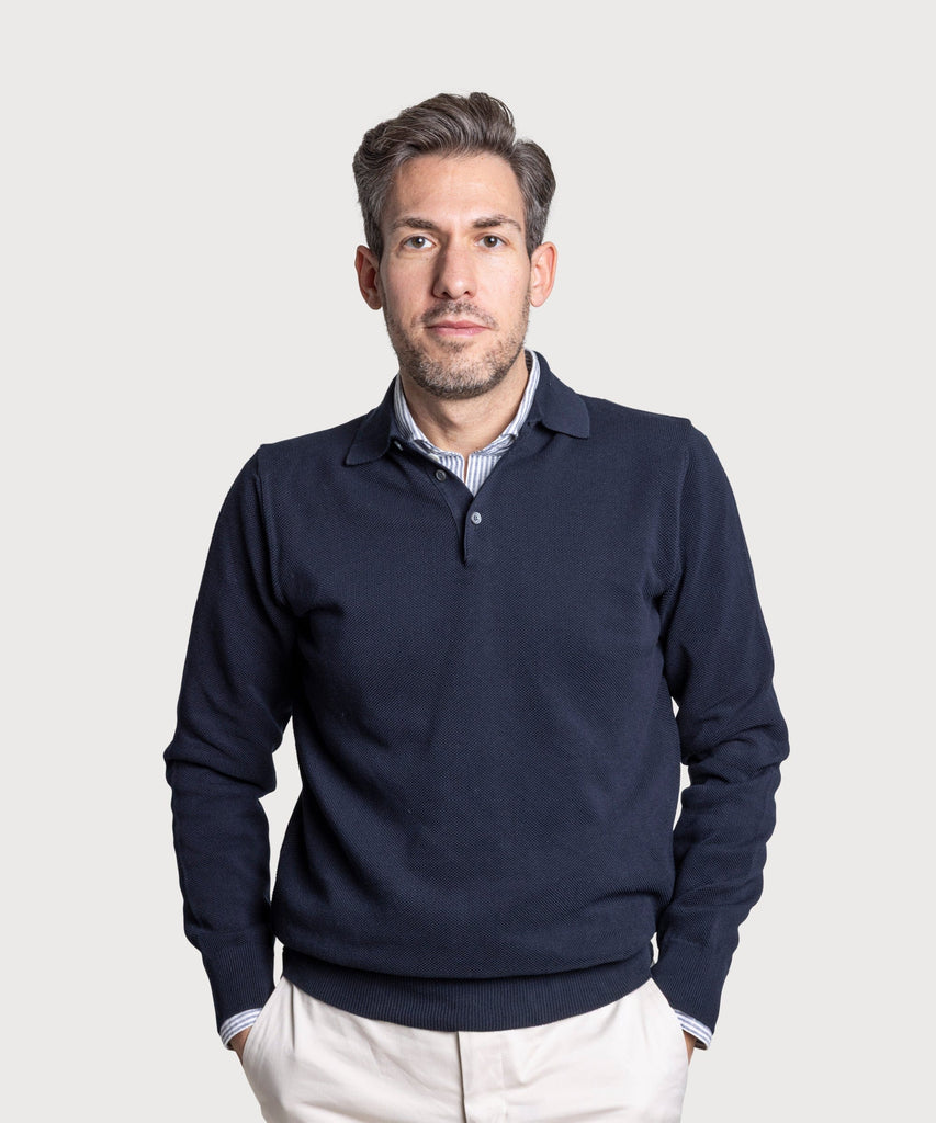 Polo Cotton Pique Sweater