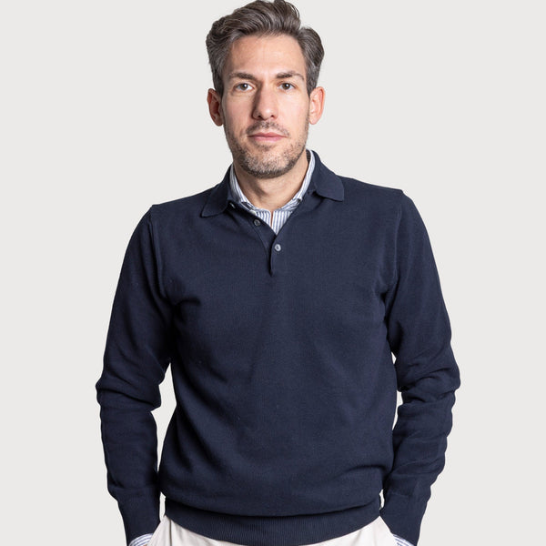 Polo Cotton Pique Sweater