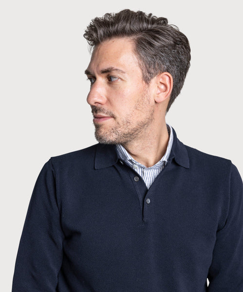 Polo Cotton Pique Sweater