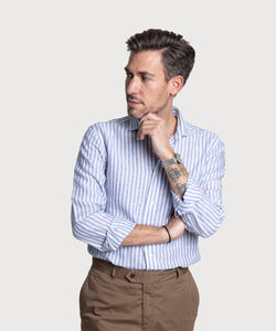 Bold Striped Linen Shirt