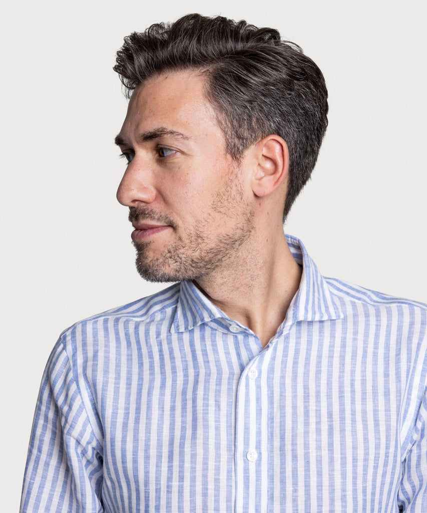 Bold Striped Linen Shirt