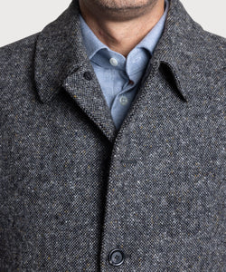 Relaxed Tweed Overcoat
