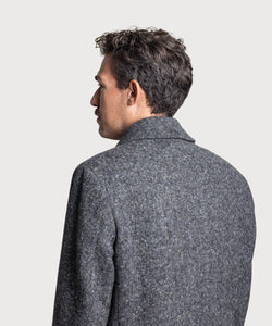 Relaxed Tweed Overcoat