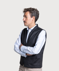 Cashmere Zipper Vest