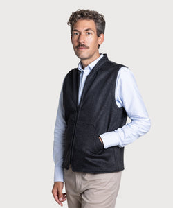 Cashmere Zipper Vest