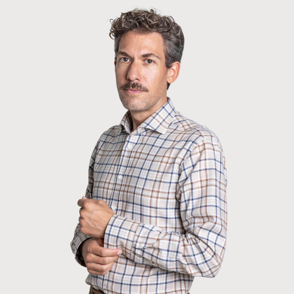 Cotton Wool Check Shirt
