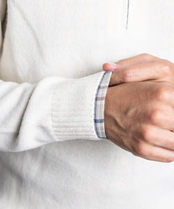 Double Ply Wool Half Zip Sweater