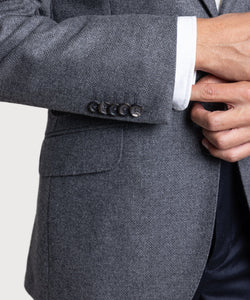Wool Cashmere Hopsack Jacket