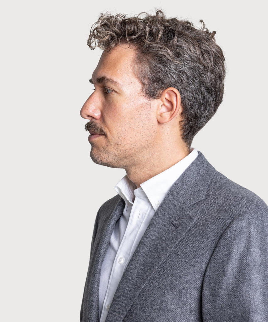 Wool Cashmere Hopsack Jacket