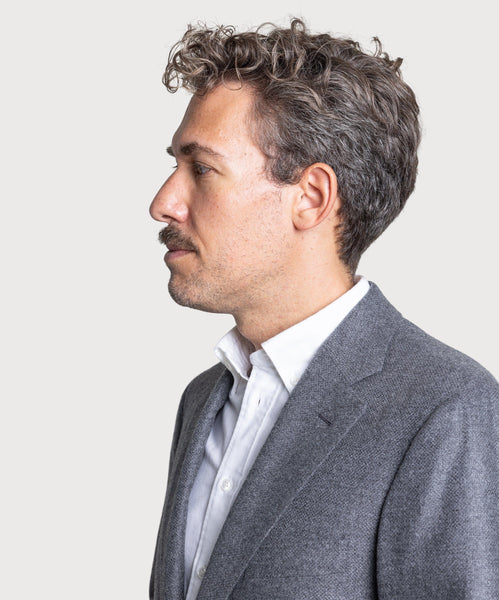 Wool Cashmere Hopsack Jacket