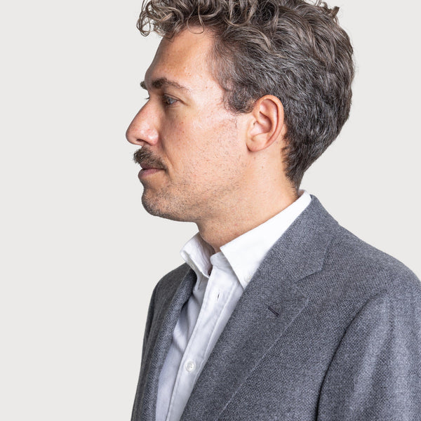 Wool Cashmere Hopsack Jacket