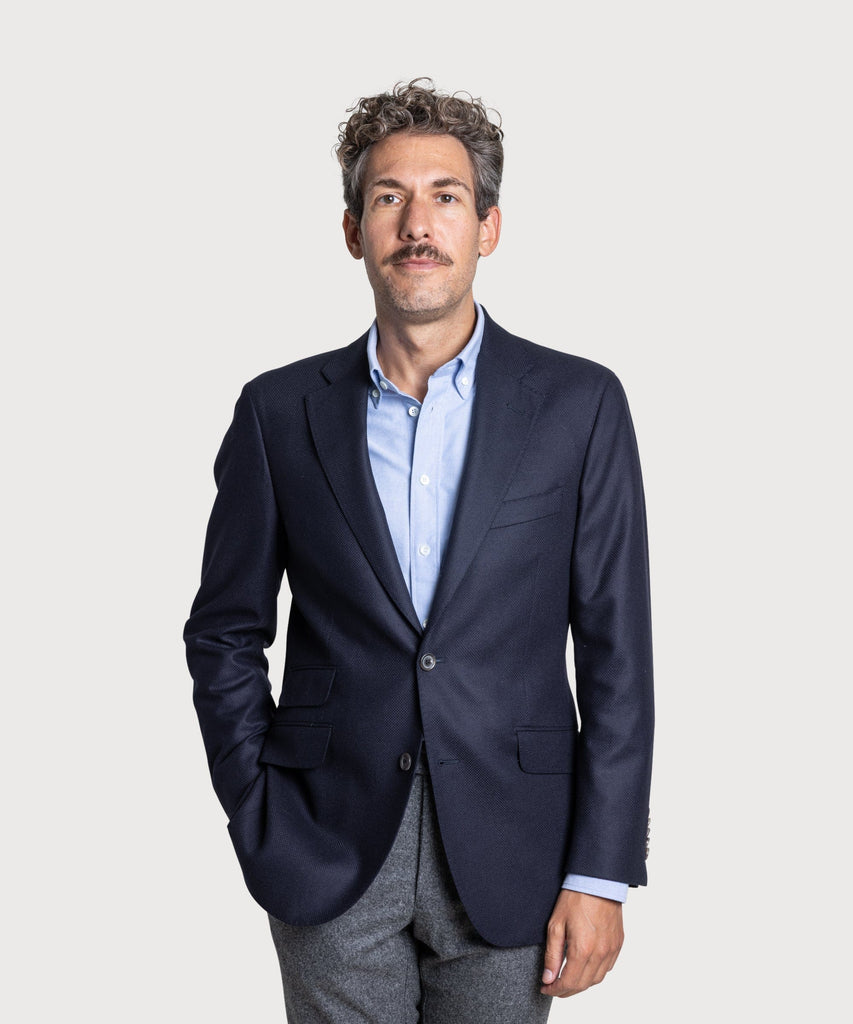 Wool Cashmere Hopsack Jacket