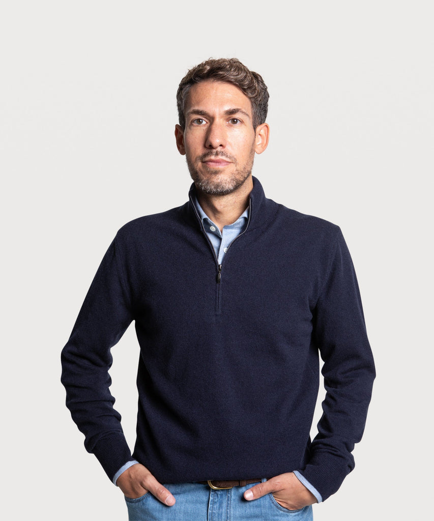 Cashmere Half Zip Sweater