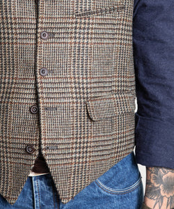 Glencheck Tweed Vest
