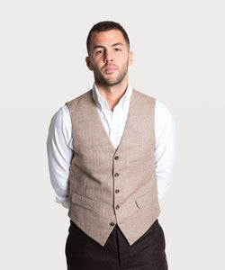 Herringbone Wool Vest
